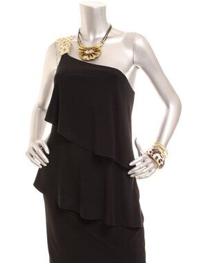 Elegant tiered evening dress